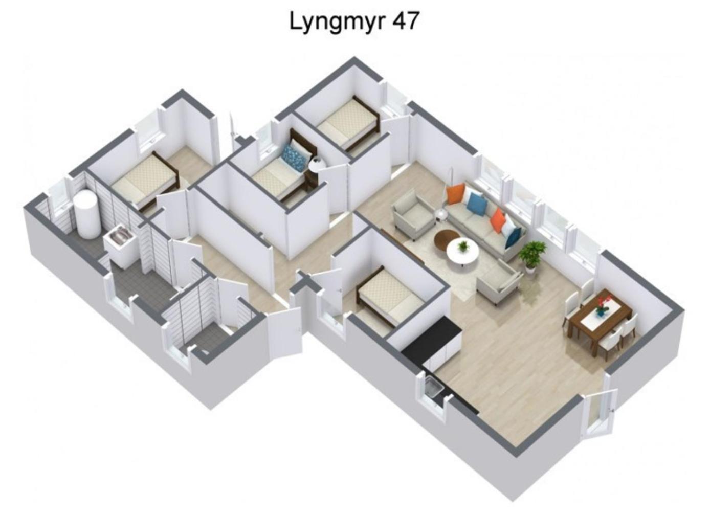 Lyngmyr, Sogne Casa de férias